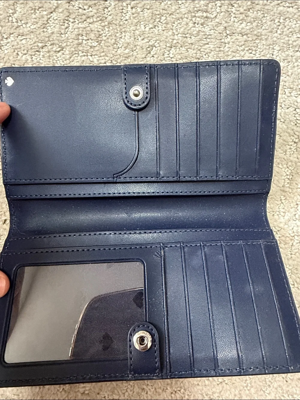 Kate Spade New York two color blue Wallet NWOT